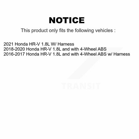 Mpulse Front Right ABS Wheel Speed Sensor For Honda HR-V SEN-2ABS3499